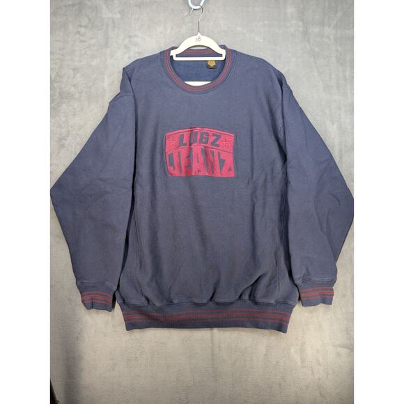 Lugz Other - Vintage Lugz Sweater Crewneck 2XL Sweatshirt Blue Pullover Y2K Skater Logo